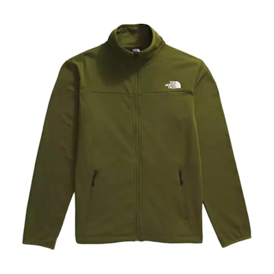 TNF Cedar Trail Grid Loose Fit Long Sleeve Jacket Olive - NF0A8AZF-PIB