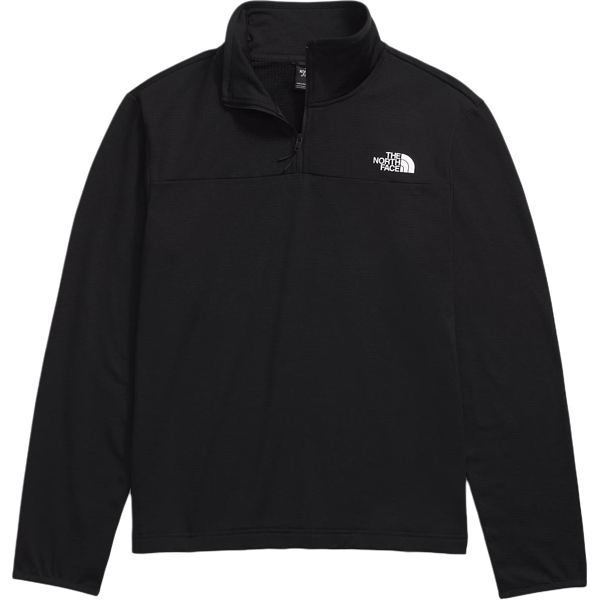 TNF Cedar Trail Grid Pullover Black Logo Sweatshirt for Men NF0A8AZE-JK3