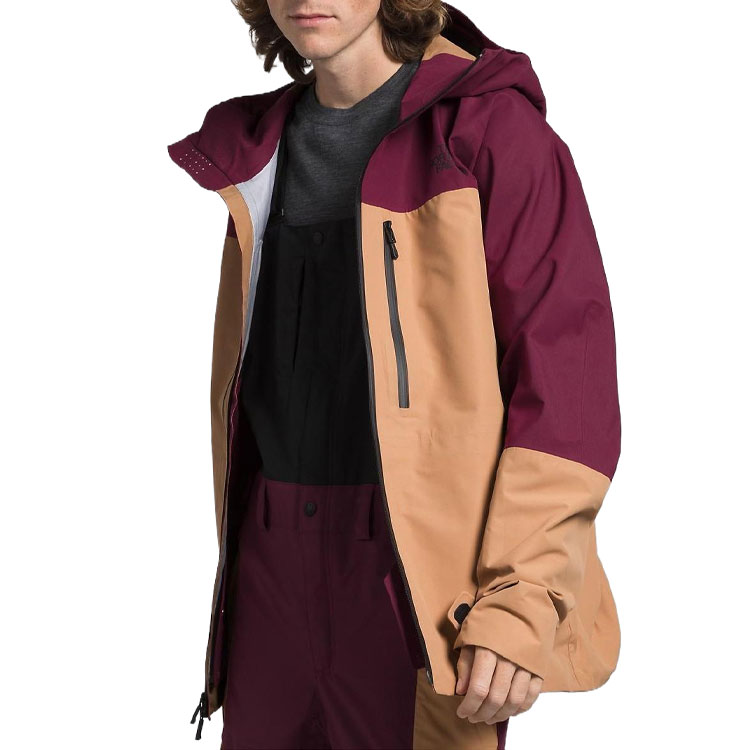 TNF Ceptor Colorblock Logo Hooded Jacket Poison Berry NF0A84P3-KIK