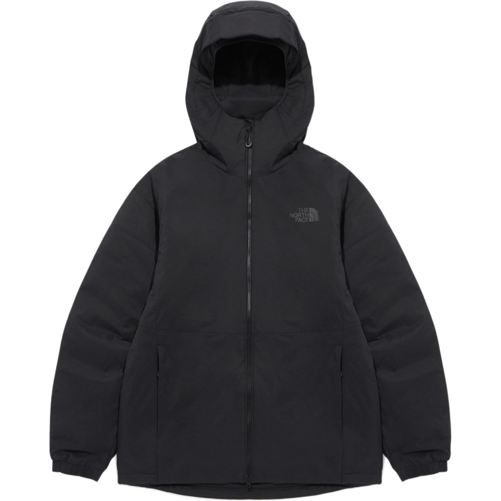 TNF Charcoal Full-Zip Hoodie Puffer Jacket NJ3NQ54B