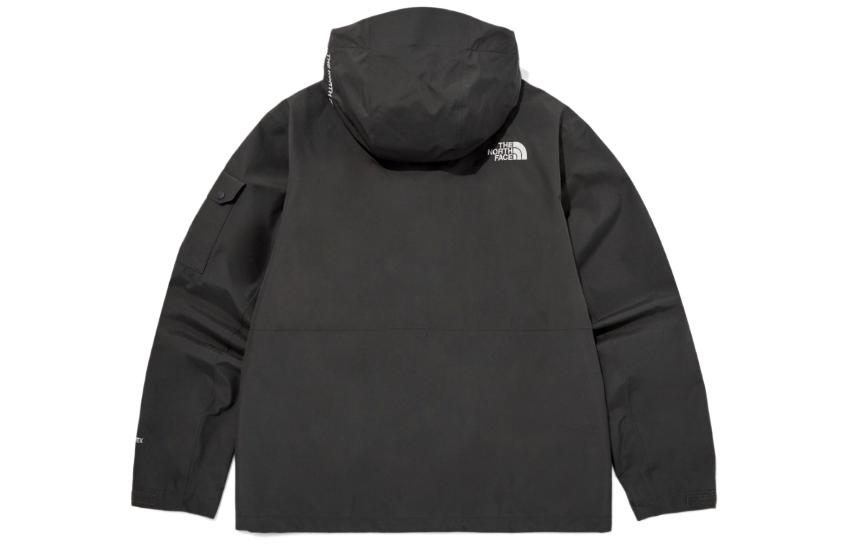 TNF Charcoal Logo Graphic Hoodie Zip-Up Loose Fit Jacket NJ2GQ02C 圖 3