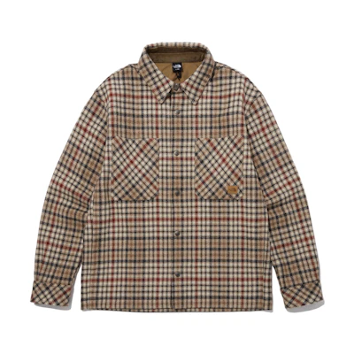 TNF Check Shacket Plaid Casual Workwear Jacket Multicolor NJ3VP79B