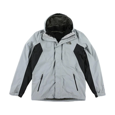 TNF Cinder Triclimate Colorblock Hooded Zip Jacket - Grey NF0A2SZD-V3T