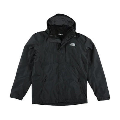 TNF Cinder Triclimate Jacket Black Embroidered Logo Hoodie NF0A2SZD-KX7