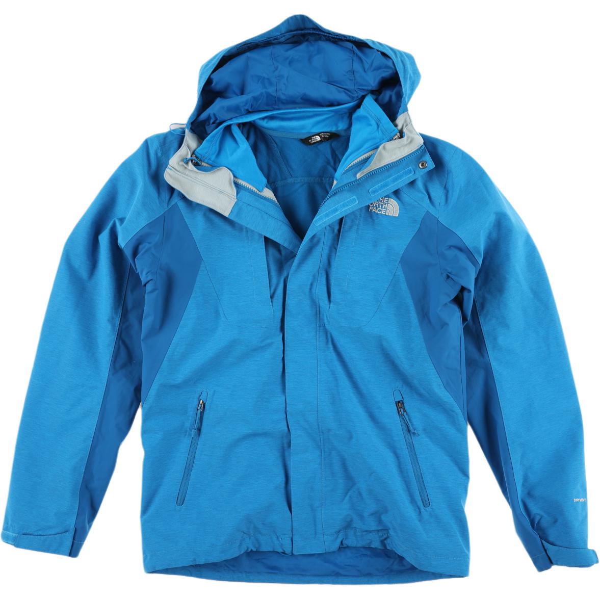 TNF Cinder Triclimate Jacket Blue Colorblock Hooded Zip Coat NF0A2SZD-44A