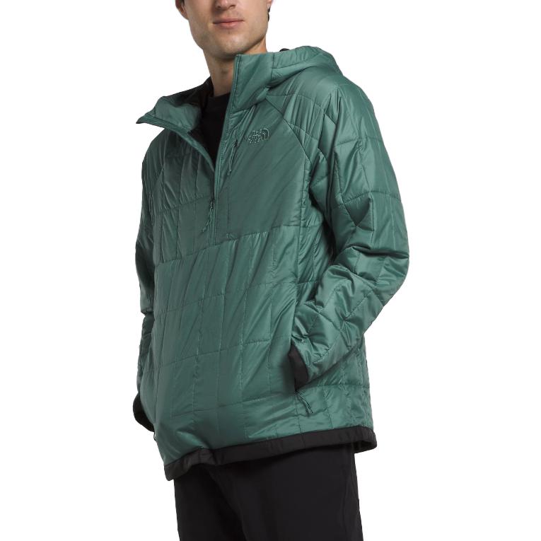 Shop 노스페이스 서카로프트 ¼-집 그린 후디 자켓. NF0A84HN-KIB