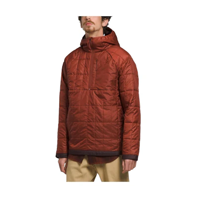 TNF Circaloft Embroidered Quarter-Zip Hoodie Jacket Brown NF0A84HN-KK0
