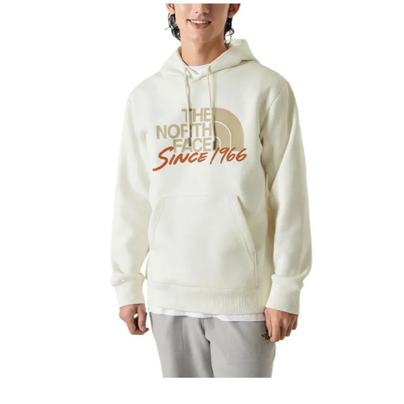 TNF City Outdoor Hoodie Retro White Pullover with Logo Print NF0A88FS-QLI 圖 6