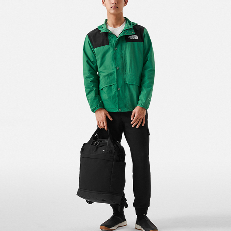 TNF City Outdoor Logo Print Colorblock Zip Hoodie Jacket Green NF0A5JYN-PK1 圖 3