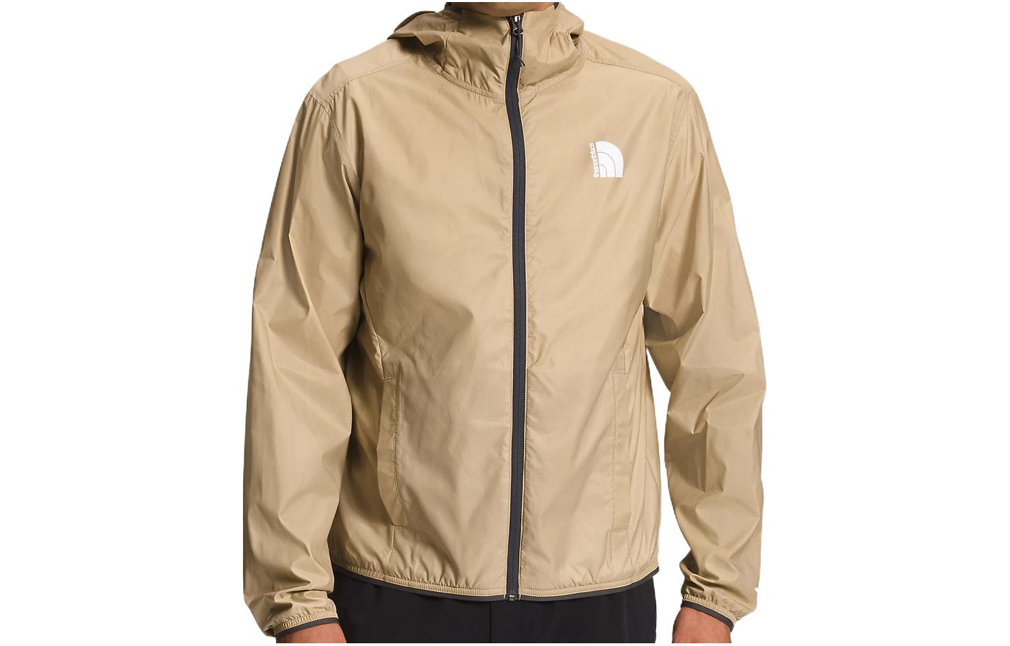 TNF Classic Logo Hoodie Jacket Beige NF0A7ZYE-LK5