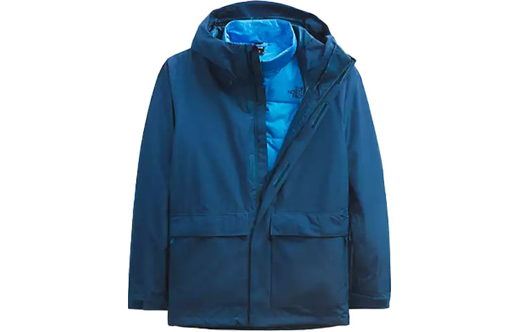 TNF Clement Triclimate® Waterproof Windproof Jacket Blue NF0A4QX7-17Y