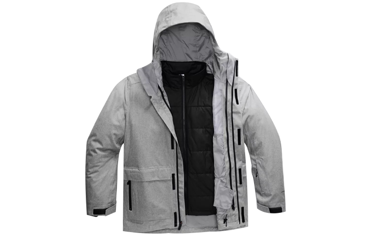 Buy 北面Clement Triclimate防水夹克-银灰色 NF0A4QX7-DYY