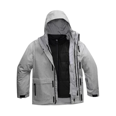 TNF Clement Triclimate Waterproof Jacket - Silver Gray NF0A4QX7-DYY