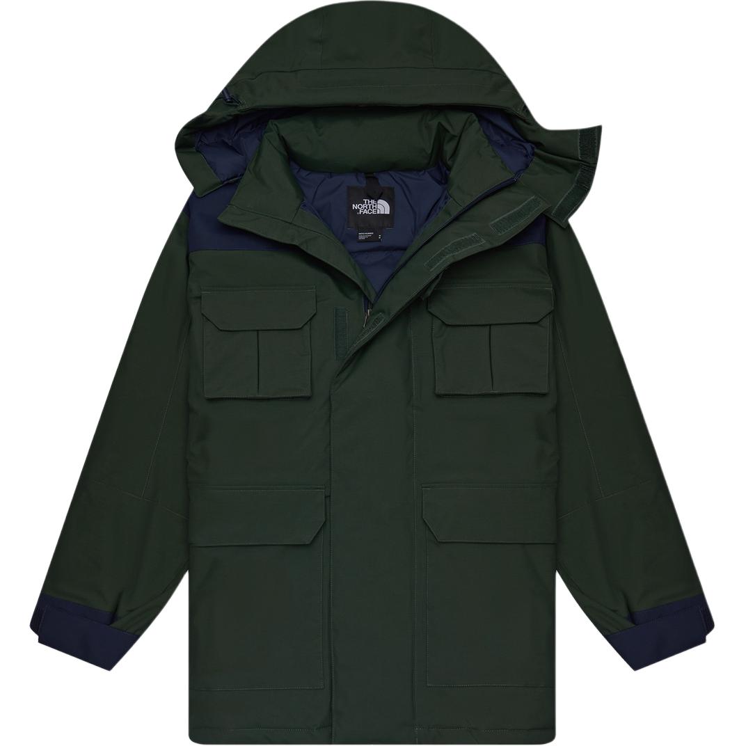 The North Face Coldworks Green Insulated Parka Detachable Hood Mens Jacket NF0A831H-OAS