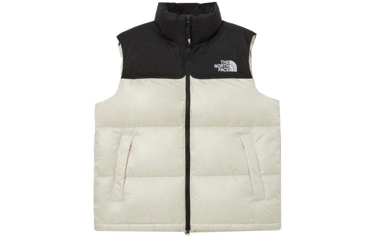 The North Face Color-Block Down Vest Unisex - Cream White NV1DP50K