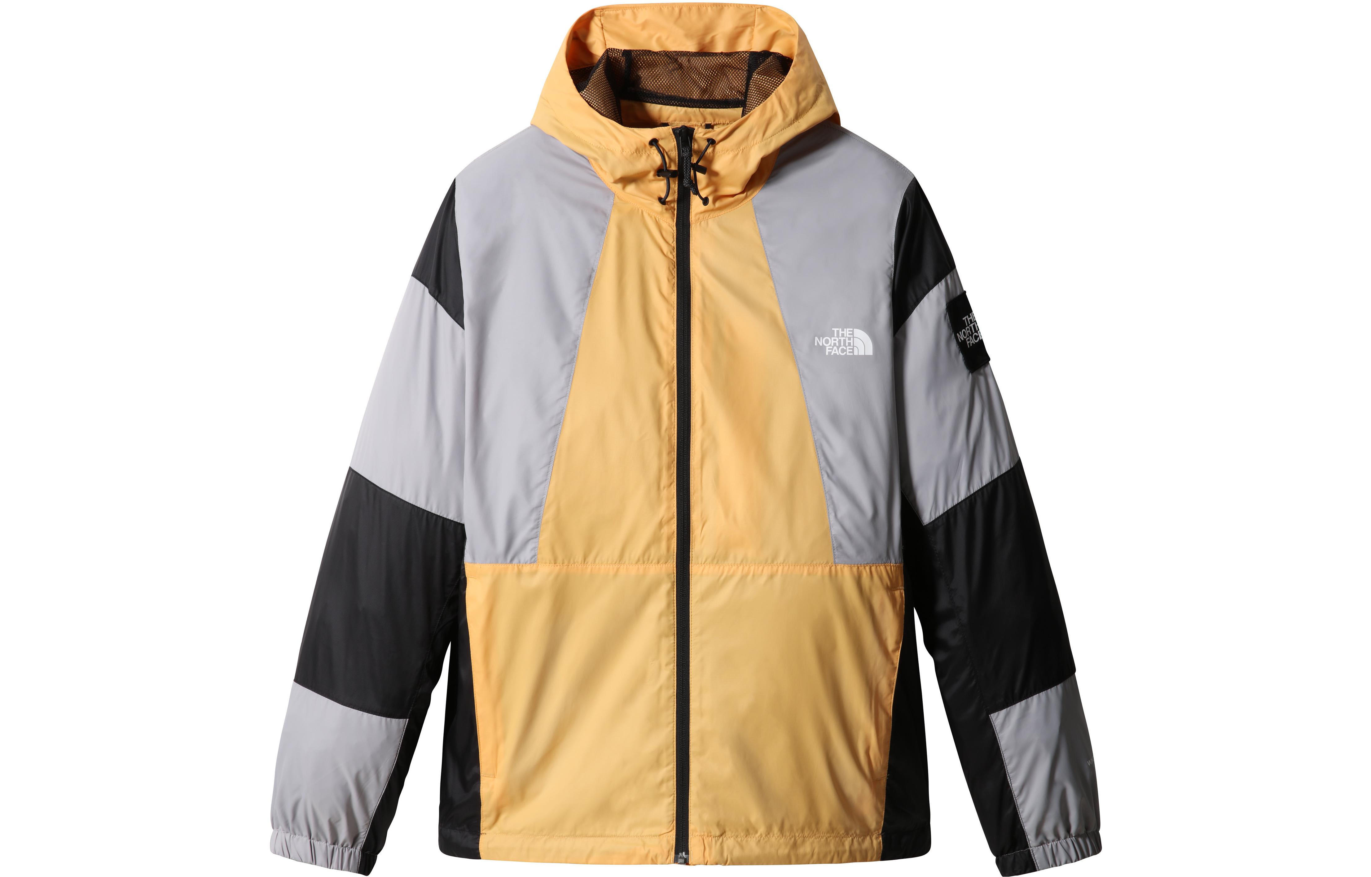 TNF Color-Block Zipper Stand-Collar Retro Jacket Yellow - NF0A7R2F4-W91
