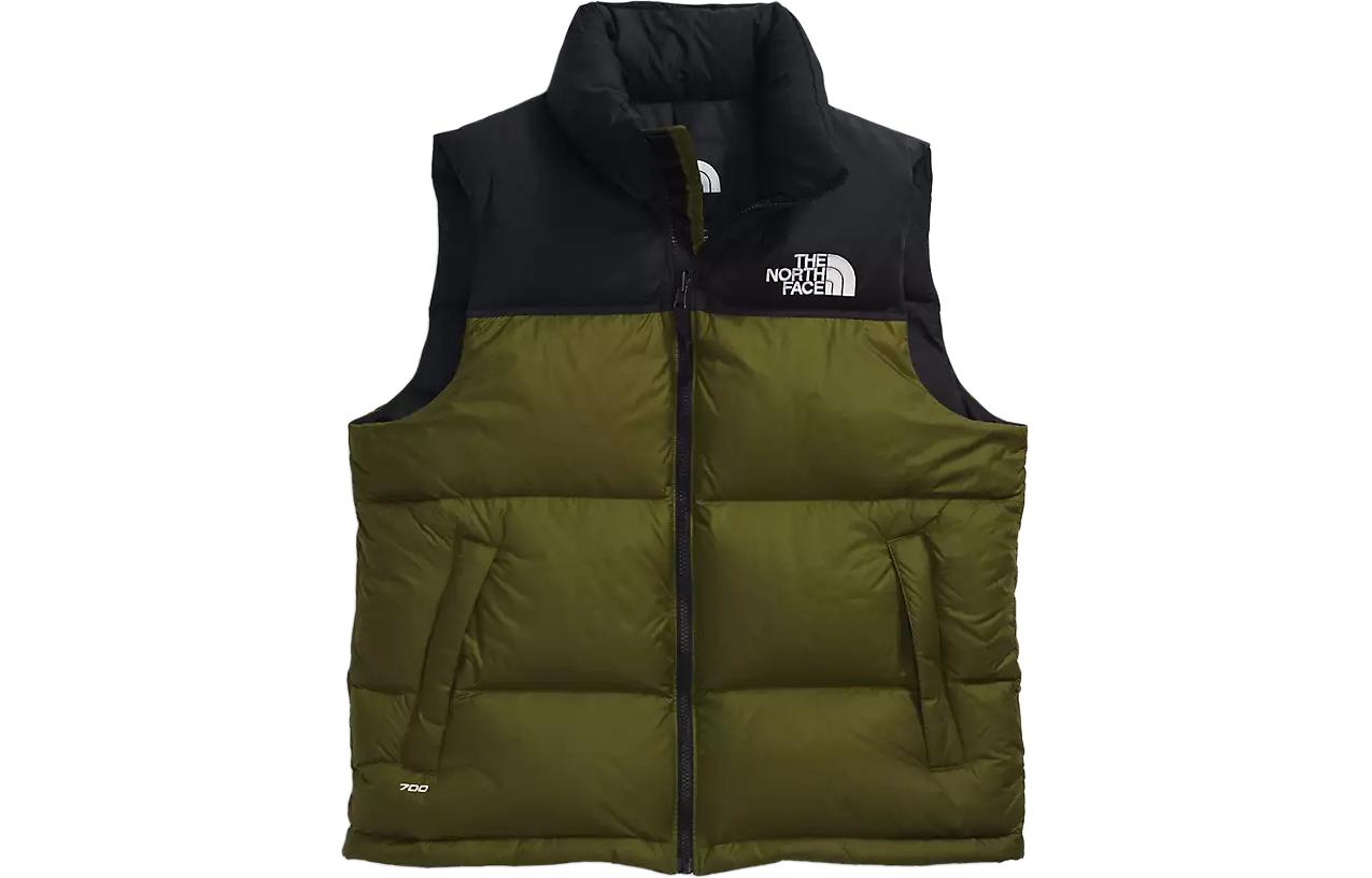 The North Face Color Block Insulated Vest in Forest Olive NF0A3JQQ-PIB