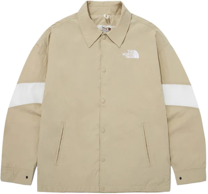 The North Face Colorblock Button-Up Shirt Jacket Beige Unisex NJ3BQ04K Order The North Face Colorblock Button-Up Shirt Jacket Beige Unisex NJ3BQ04K