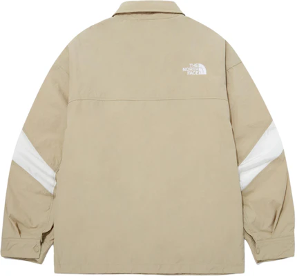 The North Face Colorblock Button-Up Shirt Jacket Beige Unisex NJ3BQ04K Lookbook The North Face Colorblock Button-Up Shirt Jacket Beige Unisex NJ3BQ04K