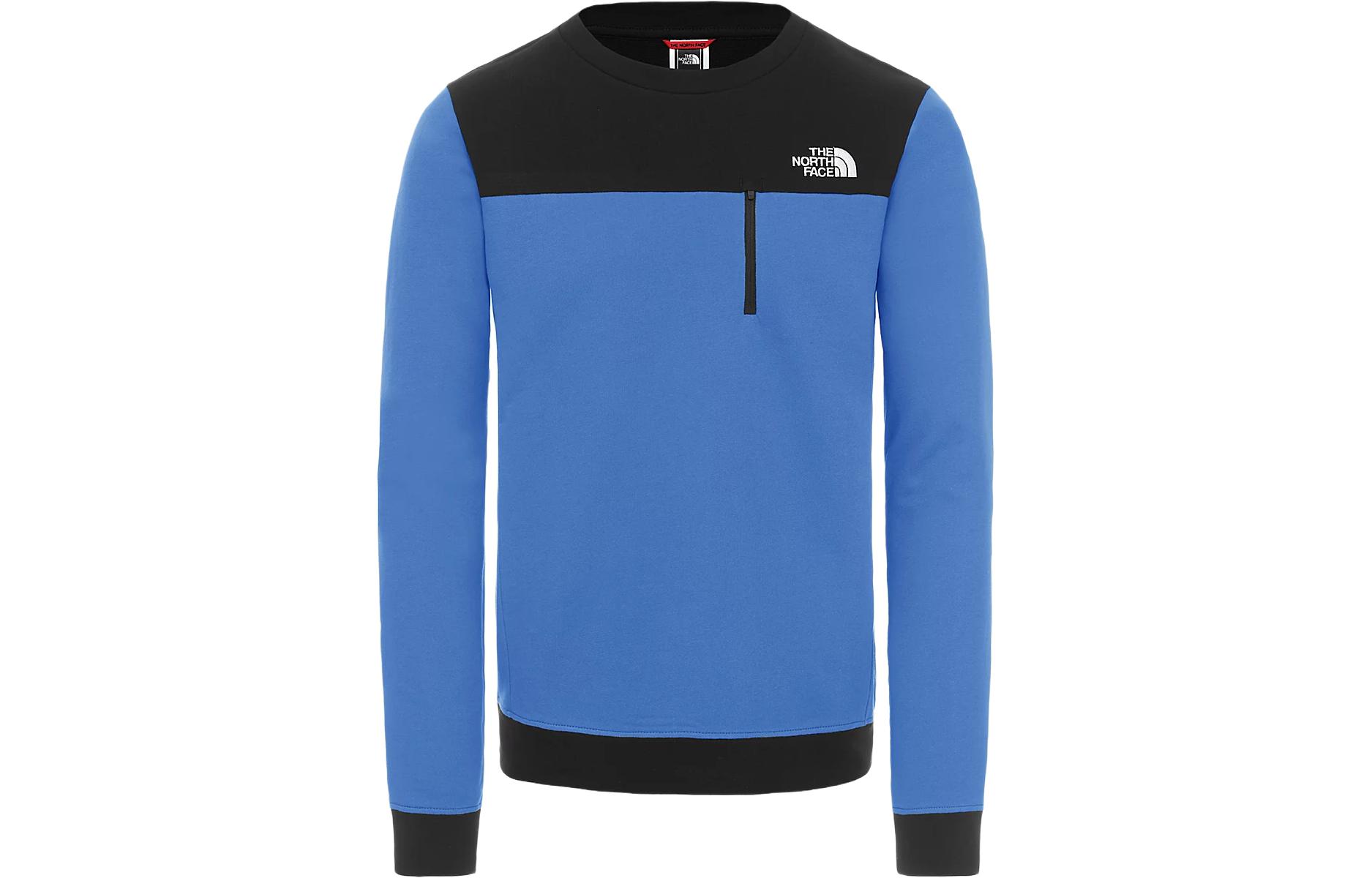 TNF Colorblock Crewneck Sweatshirt Blue NF0A4ST1-TV5