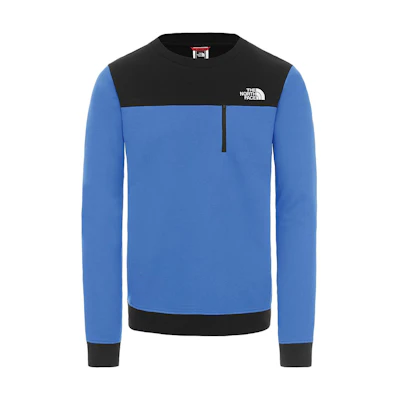TNF Colorblock Crewneck Sweatshirt Blue NF0A4ST1-TV5