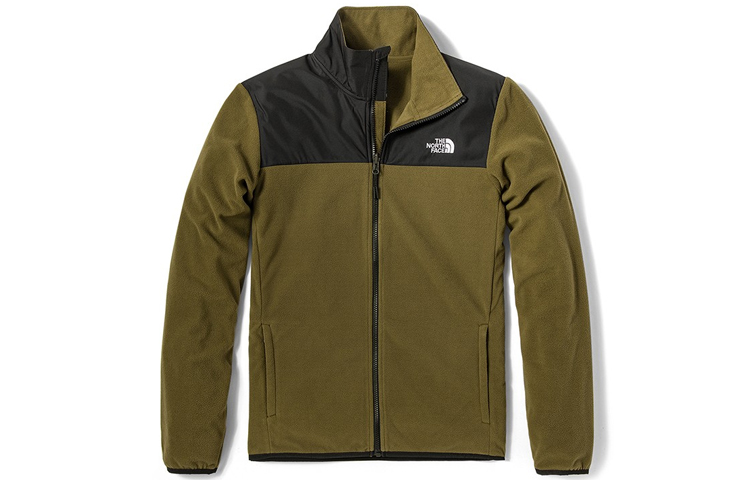 TNF Colorblock Fleece Jacket Green NF0A49AE-4Q6