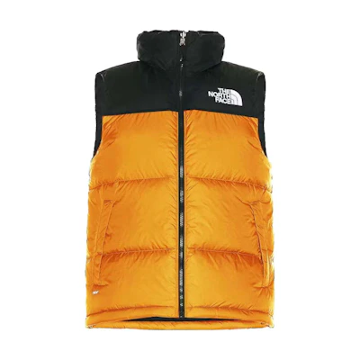 TNF Colorblock Fleece Lined Puffer Vest Orange NF0A3JQQ-78M