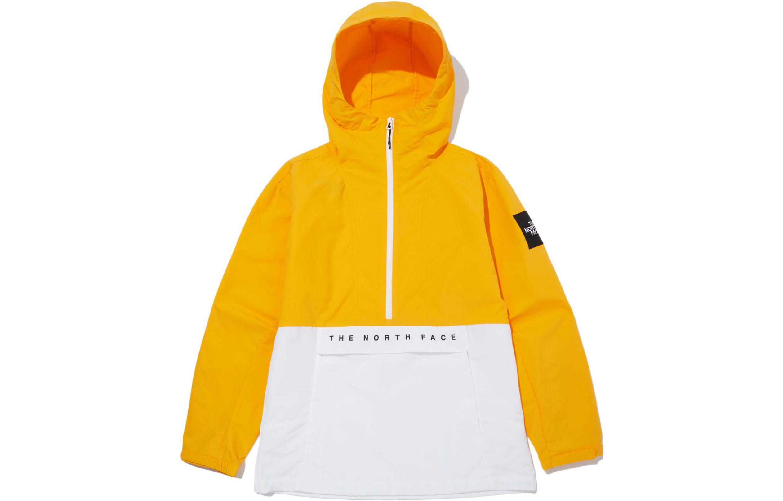 TNF Colorblock Half-Zip Pullover Hoodie Jacket Men’s Yellow NA3BN11M