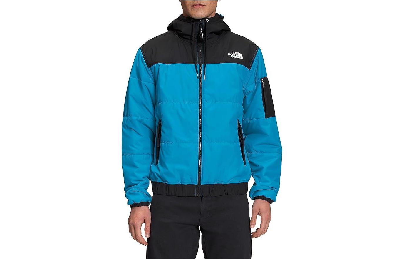 TNF Colorblock Hooded Jacket Acoustic Blue/TNF Black NF0A7WXQ-FG8 圖 2