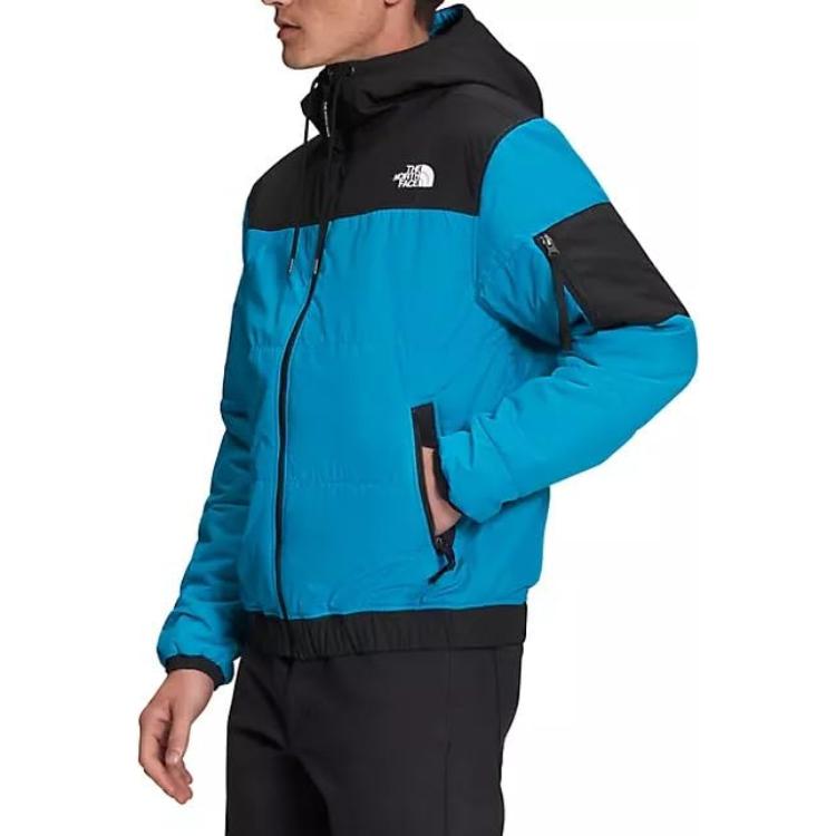 TNF Colorblock Hooded Jacket Acoustic Blue/TNF Black NF0A7WXQ-FG8 圖 4