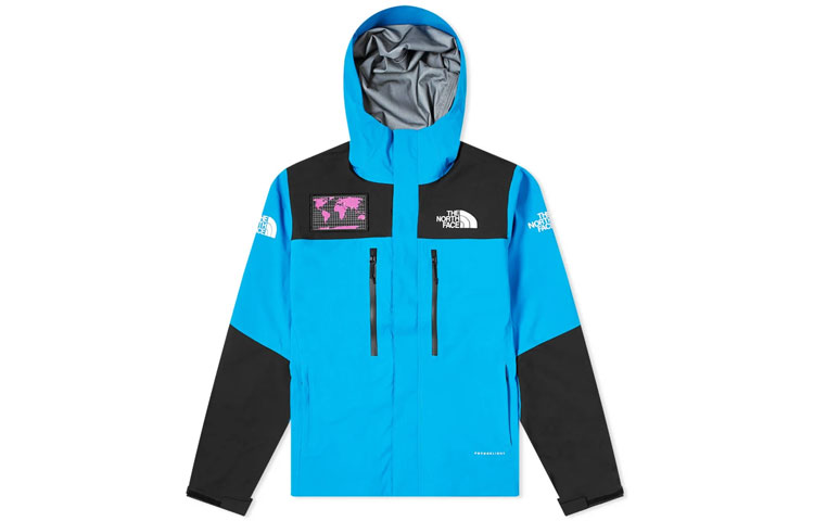 TNF Colorblock Hooded Jacket Blue NF0A4AIQ-W8G