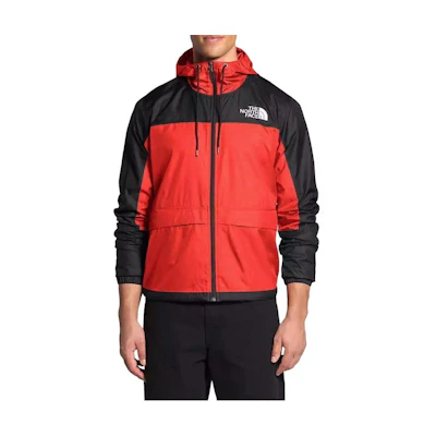 TNF Colorblock Hooded Jacket Orange Red NF0A4QZ7-R15