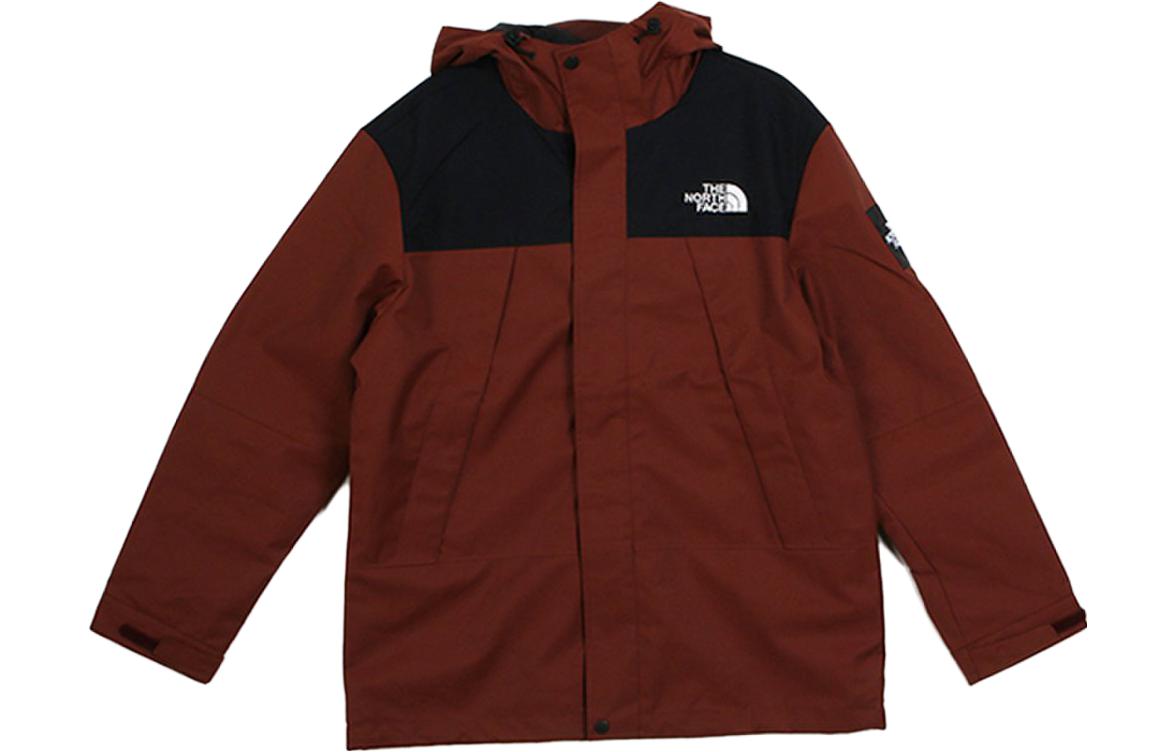 TNF Colorblock Hooded Jacket Unisex Burgundy NJ2GP44A