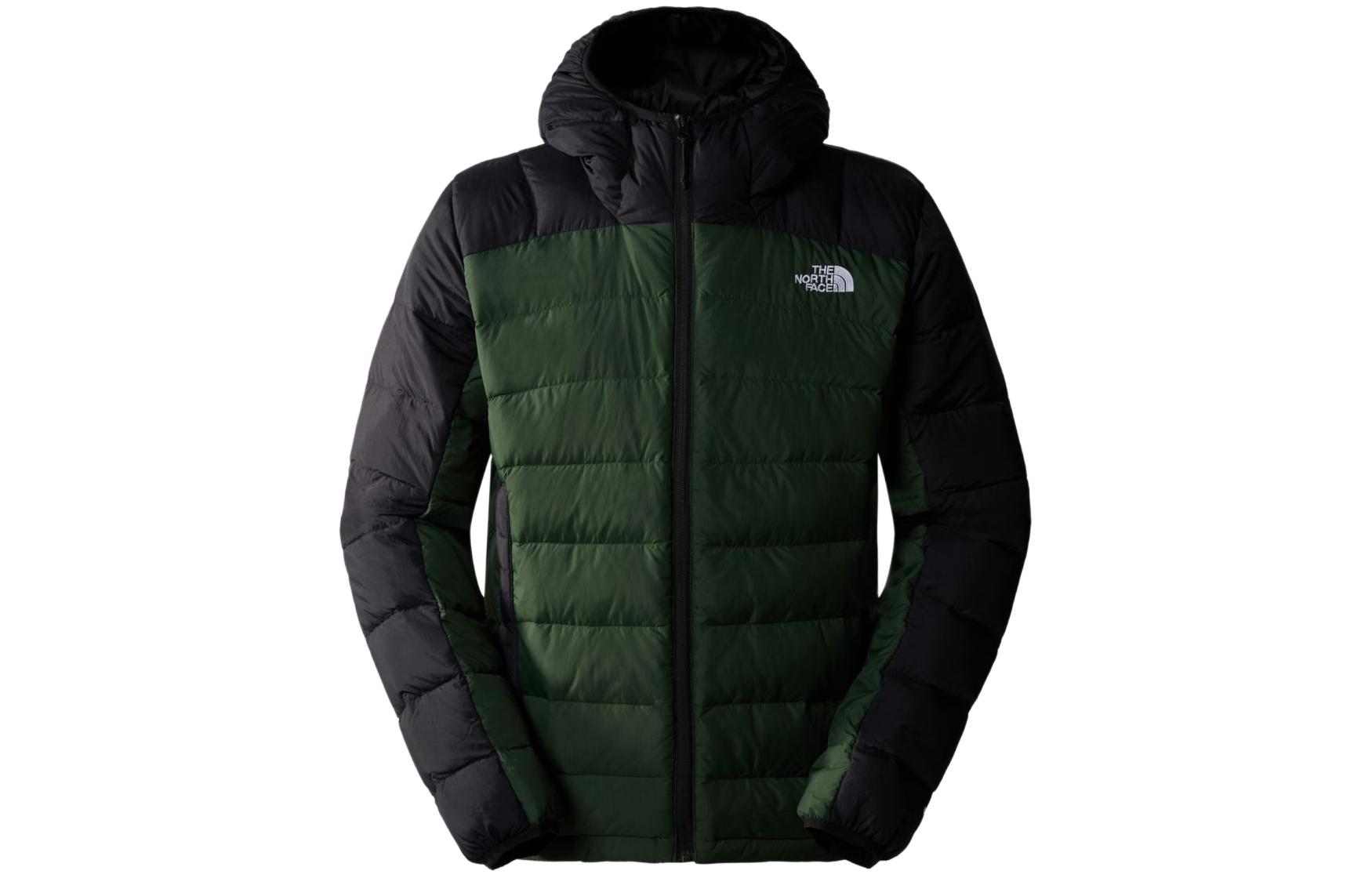 TNF Colorblock Hooded Zip Cotton Jacket - Green NF0A7WZW-I0P