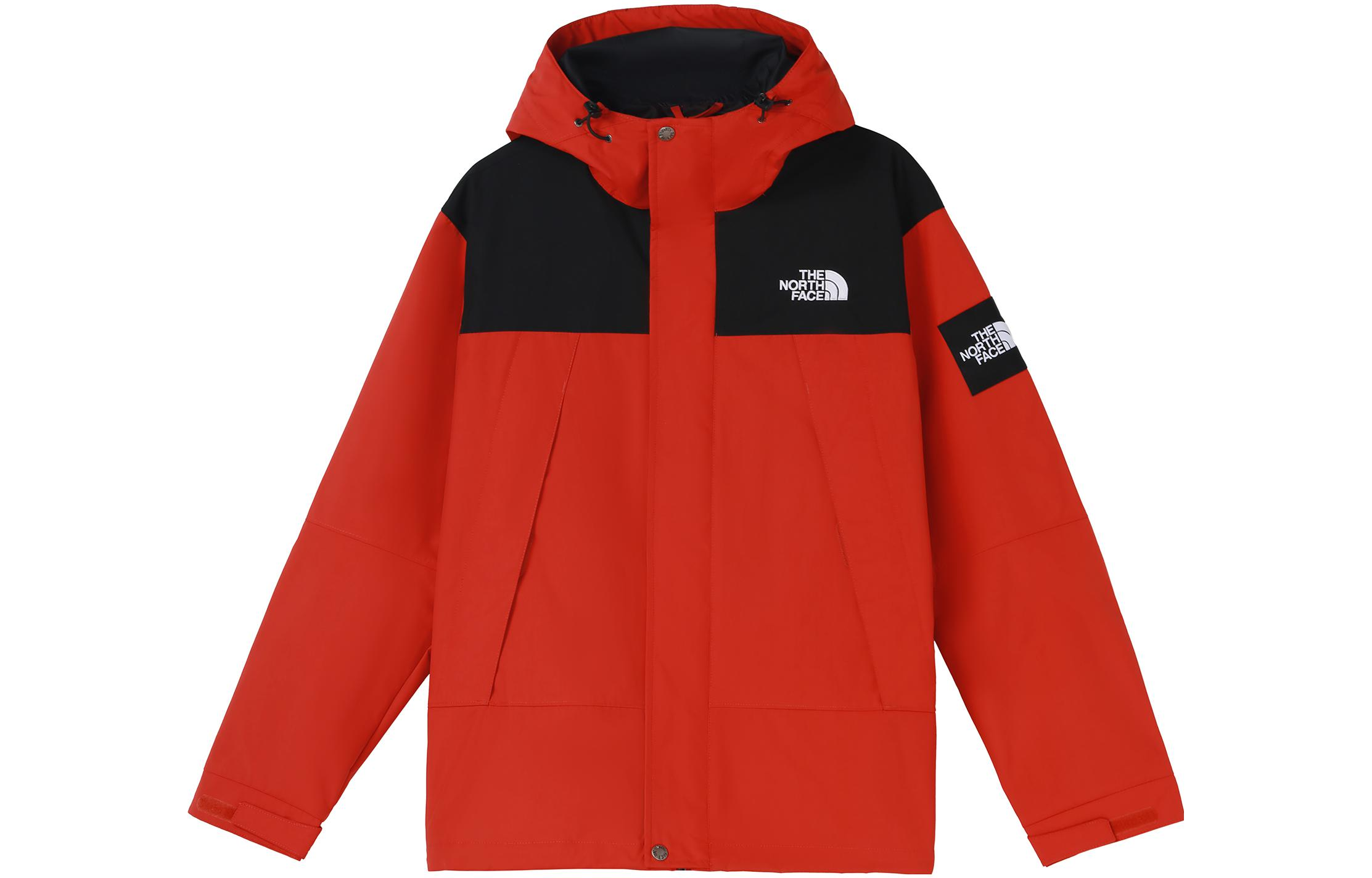 TNF Colorblock Hooded Zip Jacket Unisex Orange Red NI3BN59J