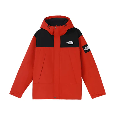 TNF Colorblock Hooded Zip Jacket Unisex Orange Red NI3BN59J