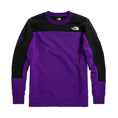 TNF Colorblock Knit Pullover Sweatshirt Purple Black NF0A4QP7-S96