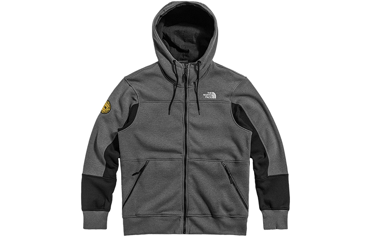 TNF Colorblock Knit Zip Hoodie Jacket Men’s Grey NF0A4QP6-GVD