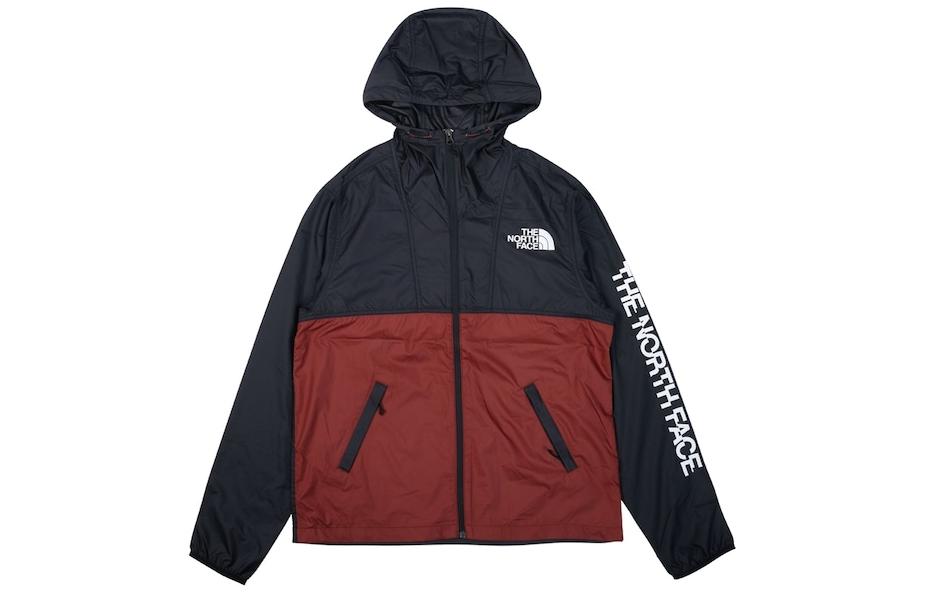 TNF Colorblock Letter Print Jacket Black NF0A7UVQ-11R