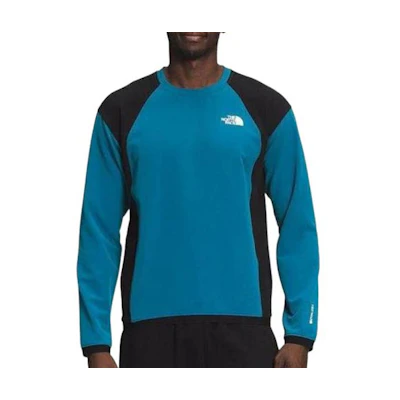 TNF Colorblock Logo Crewneck Pullover Sweatshirt Blue NF0A5J57-NTQ