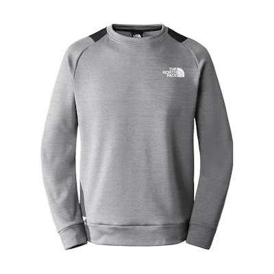 TNF Colorblock Logo Crewneck Sweatshirt Grey NF0A7ZAL-GVD