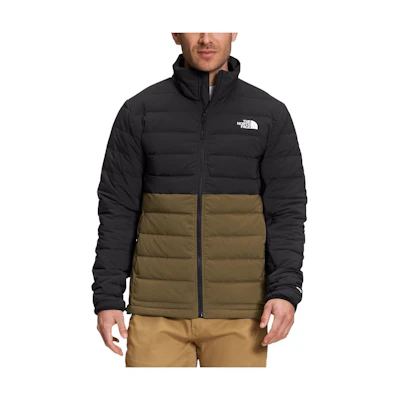 TNF Colorblock Logo Embroidered Down Jacket with Hood NF0A7UJF-4Q6