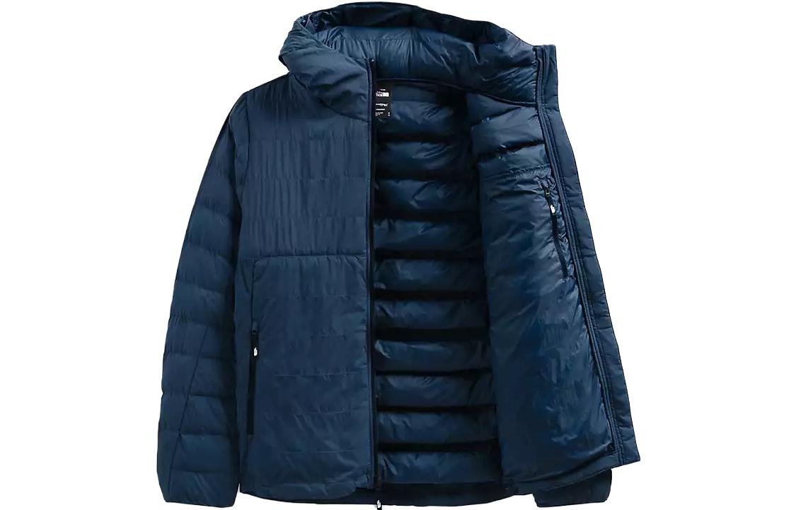 TNF Colorblock Logo Embroidered Jacket Blue NF0A7UL7-HDC