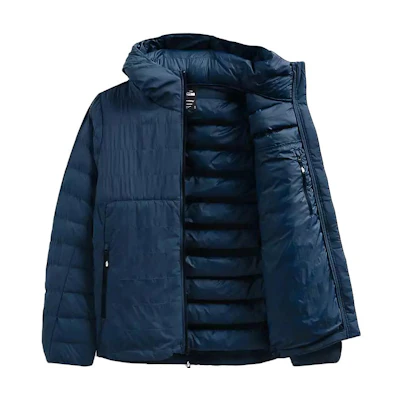 TNF Colorblock Logo Embroidered Jacket Blue NF0A7UL7-HDC
