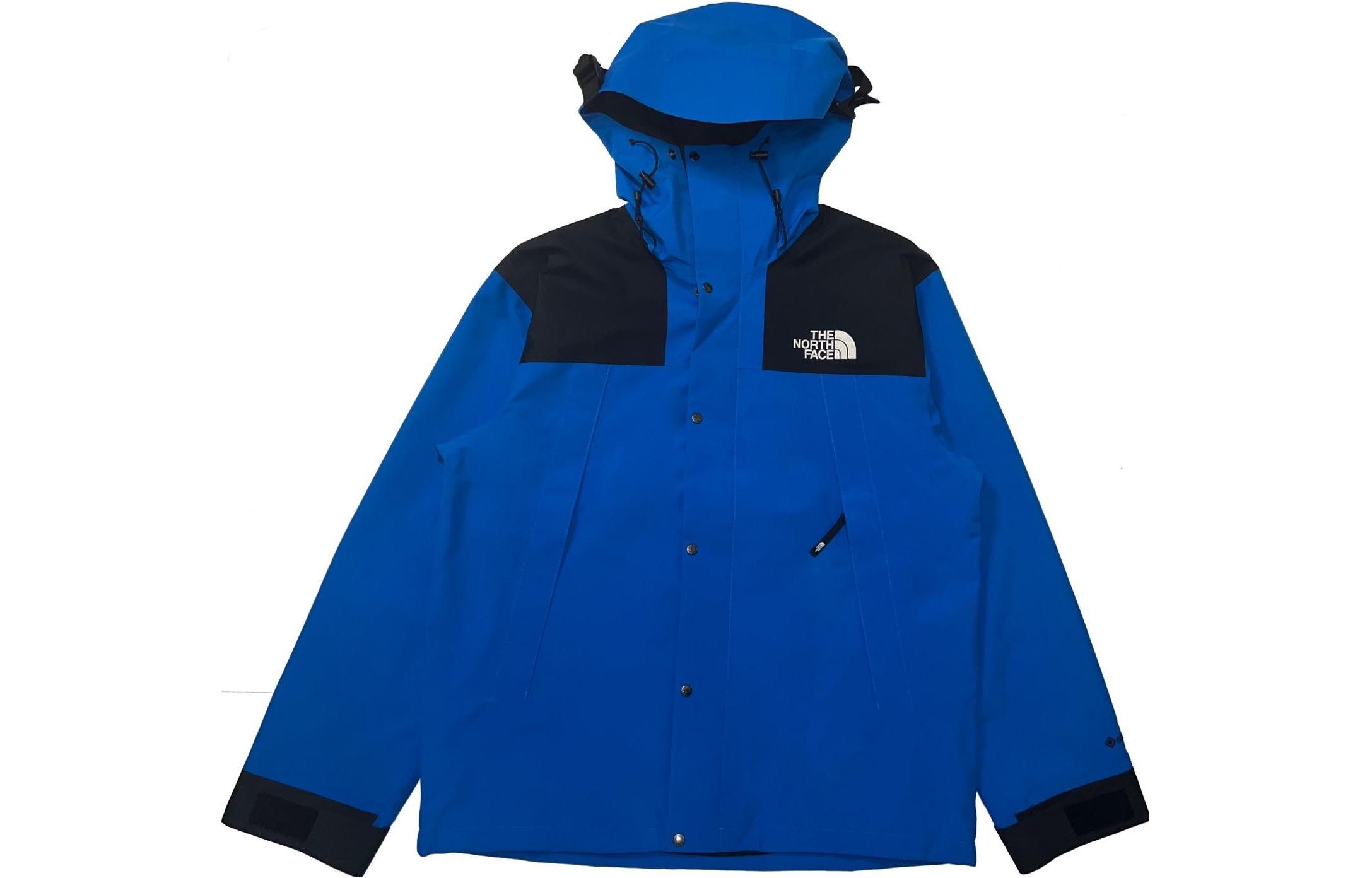 TNF Colorblock Logo Embroidered Waterproof Windbreaker Hoodie Unisex NI2GN01A