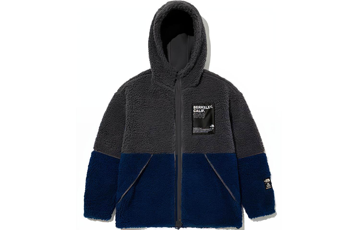 TNF Colorblock Logo Fleece Hoodie Jacket Unisex NJ4FM53M