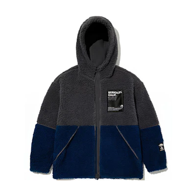 TNF Colorblock Logo Fleece Hoodie Jacket Unisex NJ4FM53M