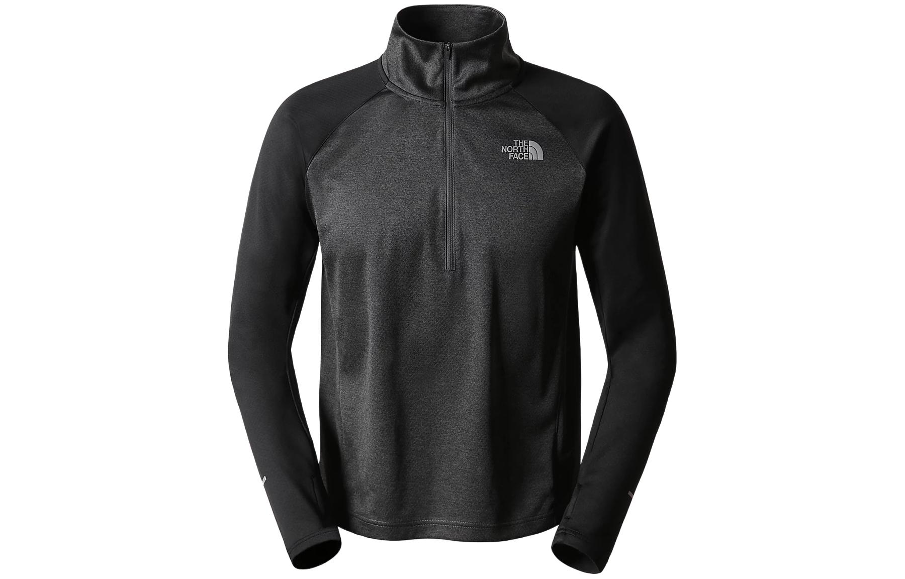 TNF Colorblock Logo Fleece Pullover - Dark Gray NF0A7SXP-KT0