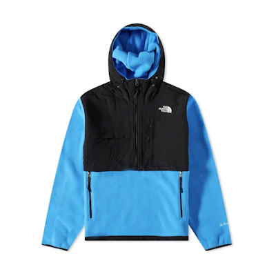 TNF Colorblock Logo Half-Zip Fleece Hoodie - Blue/Black NF0A7UR3-LV6