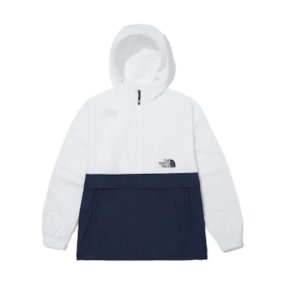 TNF Colorblock Logo Half-Zip Hoodie Jacket White NA3BN04A